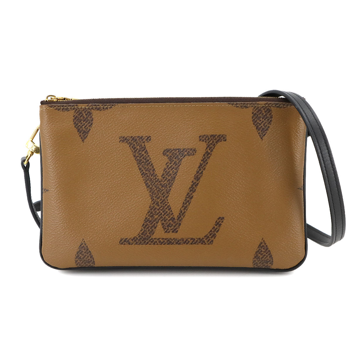 Monogram Giant Reverse Double Zip Pochette Shoulder Bag