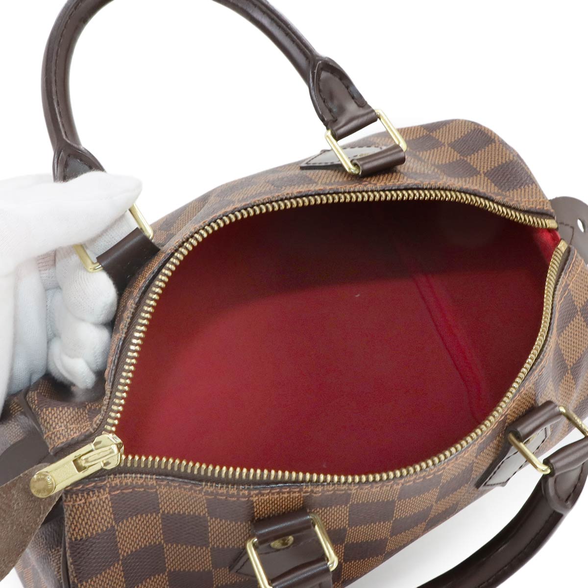 Damier Speedy 25 Hand Bag Ebene N41532 Purse