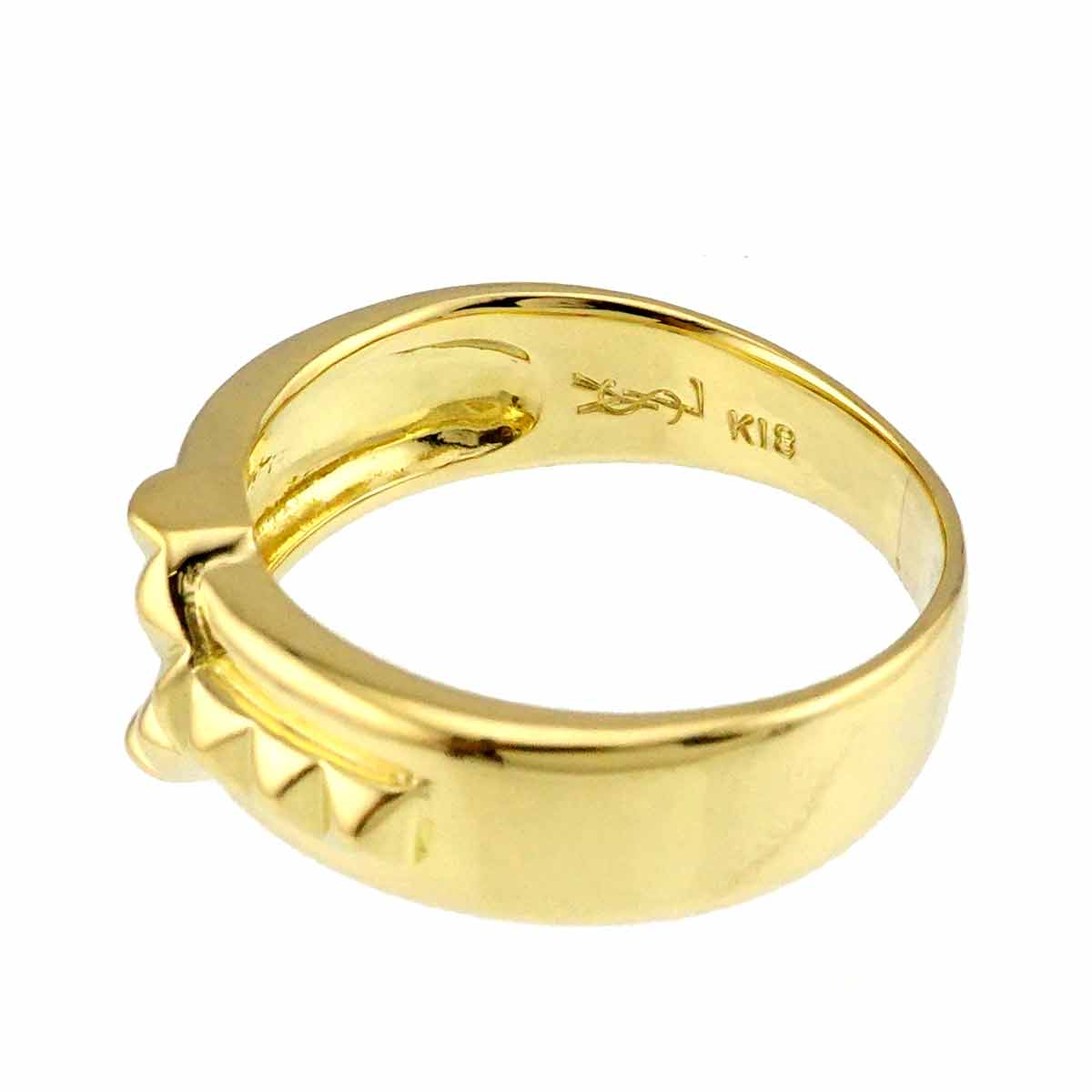 Ring 18K Yellow Gold 750 Pt size7.75-8(US)