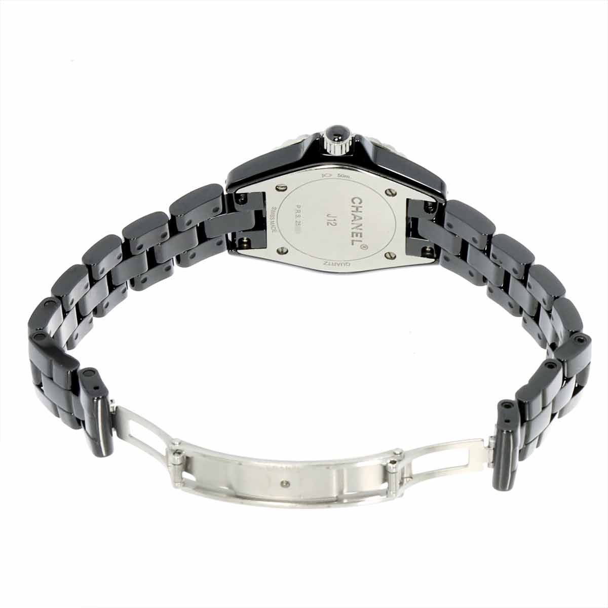 J12 29mm H2569 8P Diamond Quartz Black Dial Ladies Watch