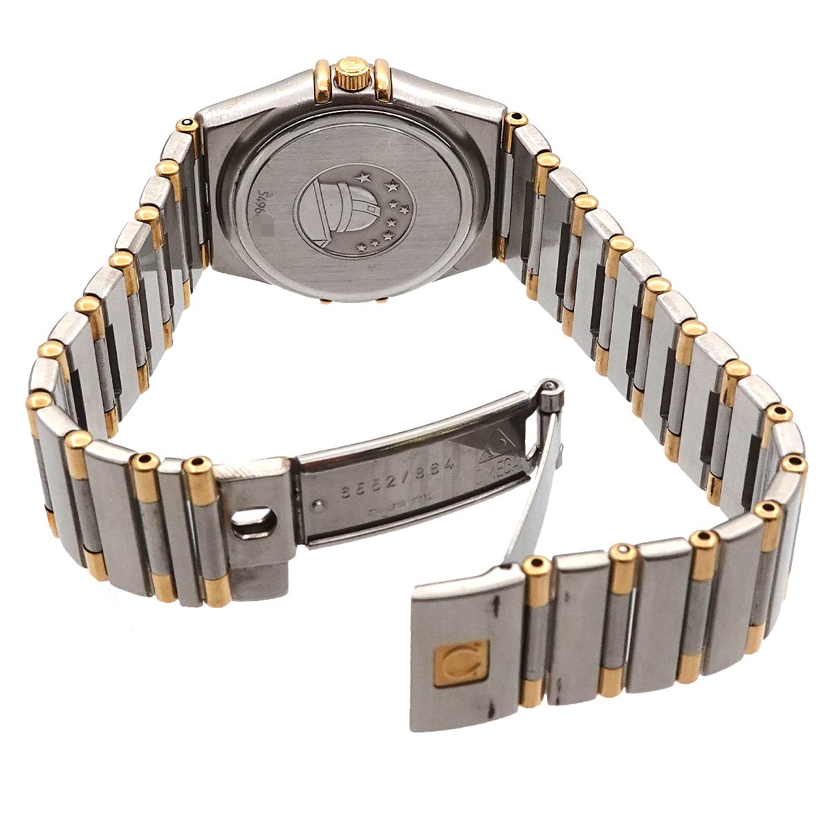 Constellation 750 YG Diamond White Shell Dial Ladies Watch