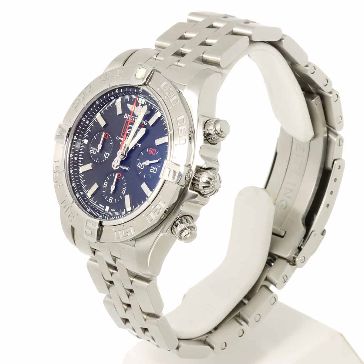 Chronomat Black Bird A44360 Automatic Date Black Dial Mens