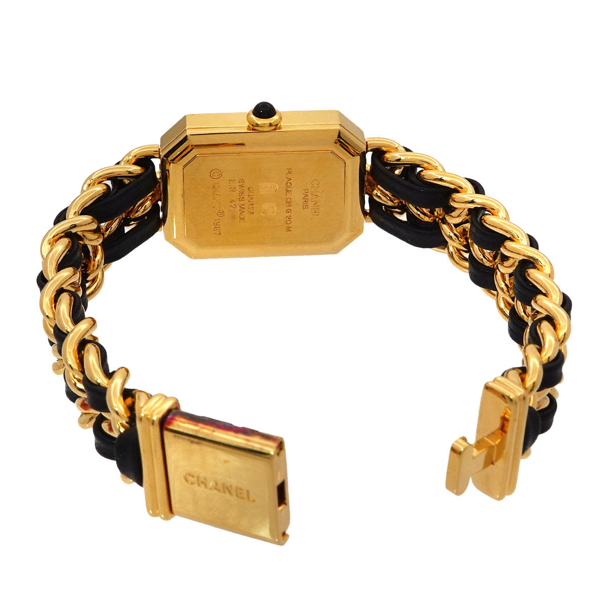 Premiere Size M H0001 Vintage Quartz Black Dial Ladies Watch