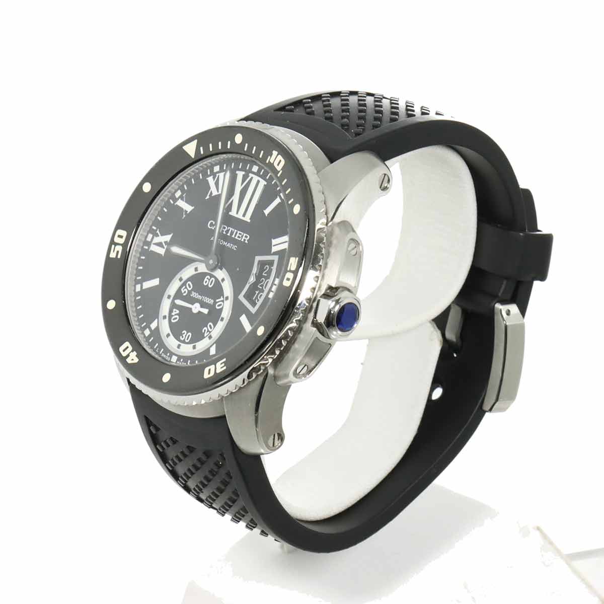 Caliber de Cartier Diver W7100056 Date Black Dial Mens Watch