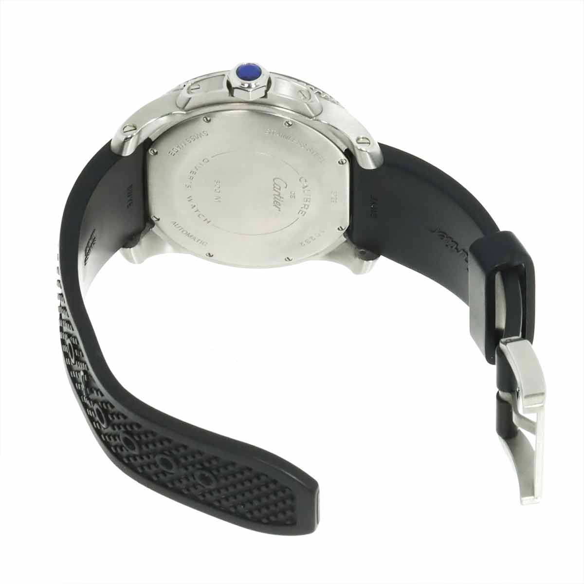 Caliber de Cartier Diver W7100056 Date Black Dial Mens Watch