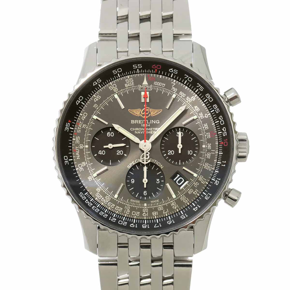 Navitimer01 AB0121 Automatic Gray Dial Mens Watch