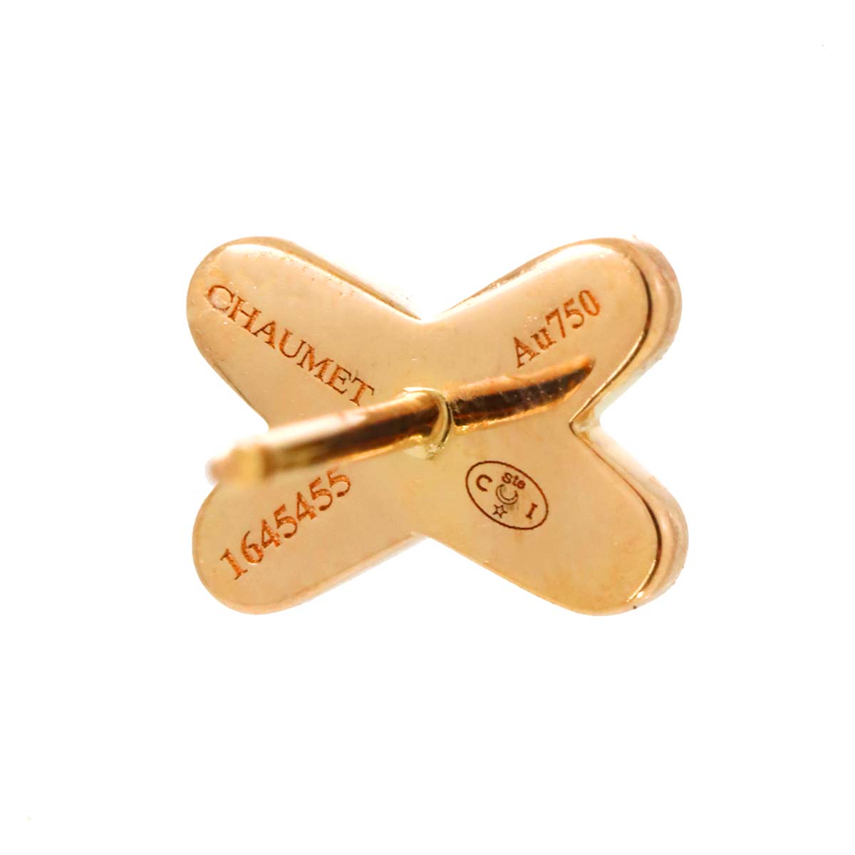 Liens Turquoise Diamond Earring Pierced 18K PG One Piece only