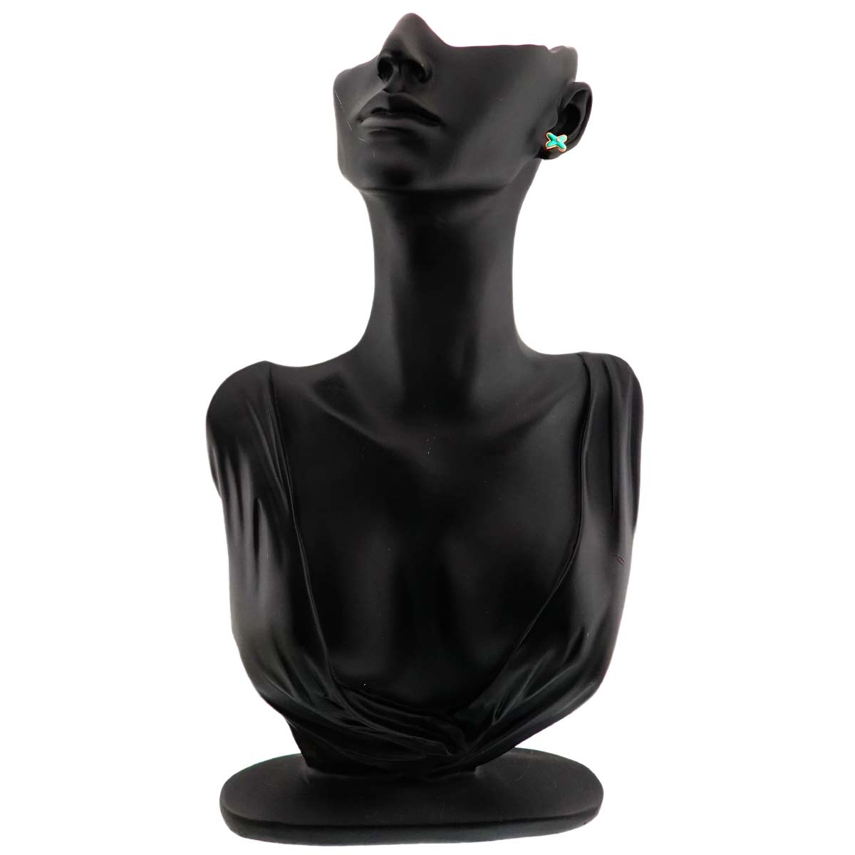 Liens Turquoise Diamond Earring Pierced 18K PG One Piece only