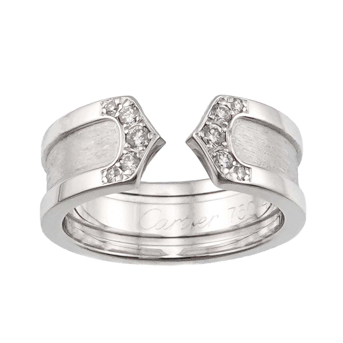 C2 Diamond SM Ring 18K WG 750 Size47 4(US)