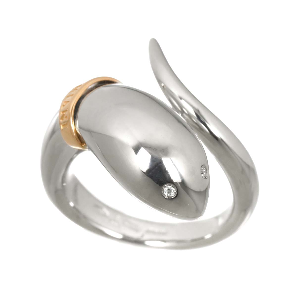 Eden Diamond Ring 18K White Pink Gold 750 size6(US)