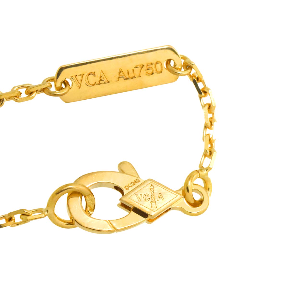 Vintage Alhambra Necklace 18K Yellow Gold 750