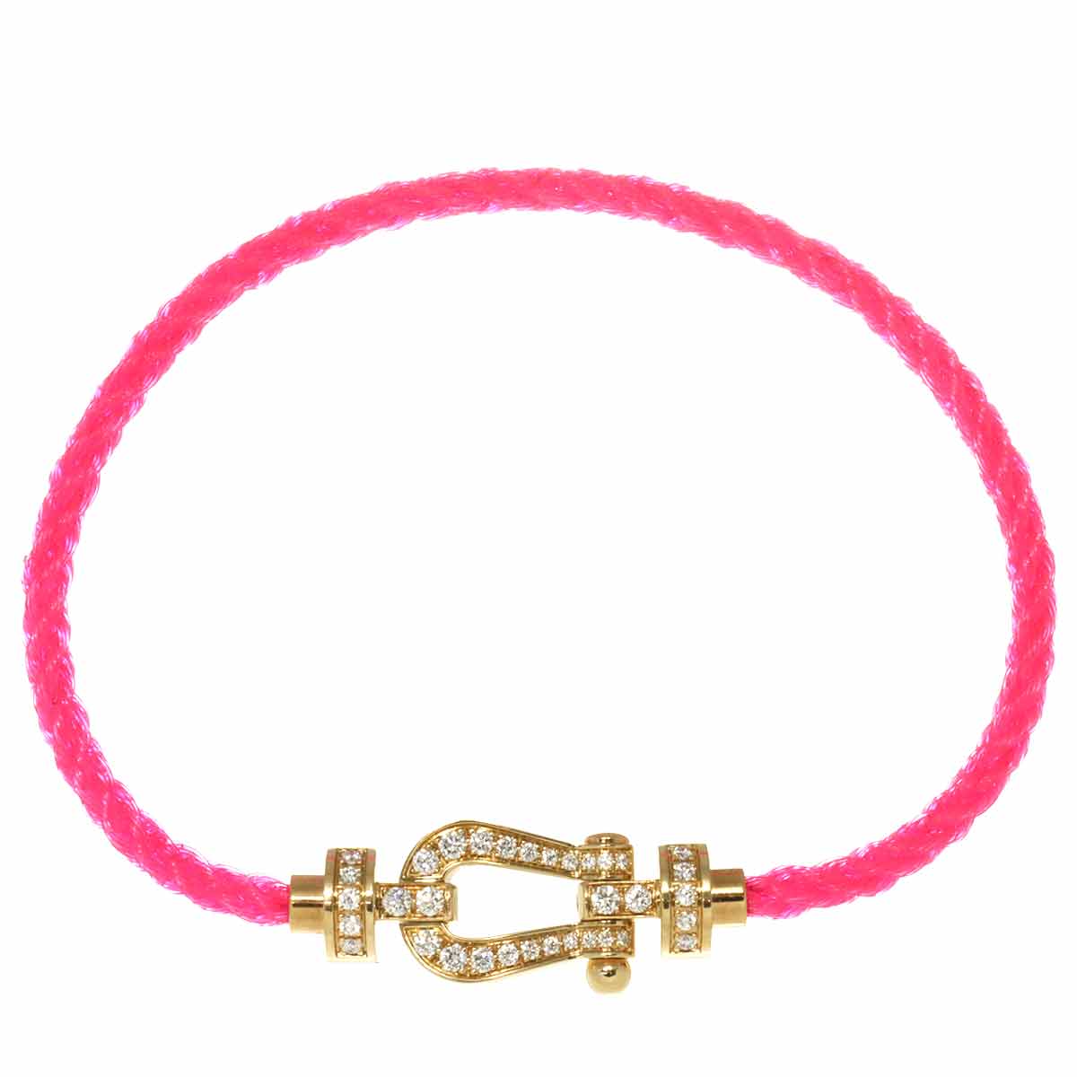 Force 10 Full Diamond Bracelet MM 18K YG 750 Steel Size14