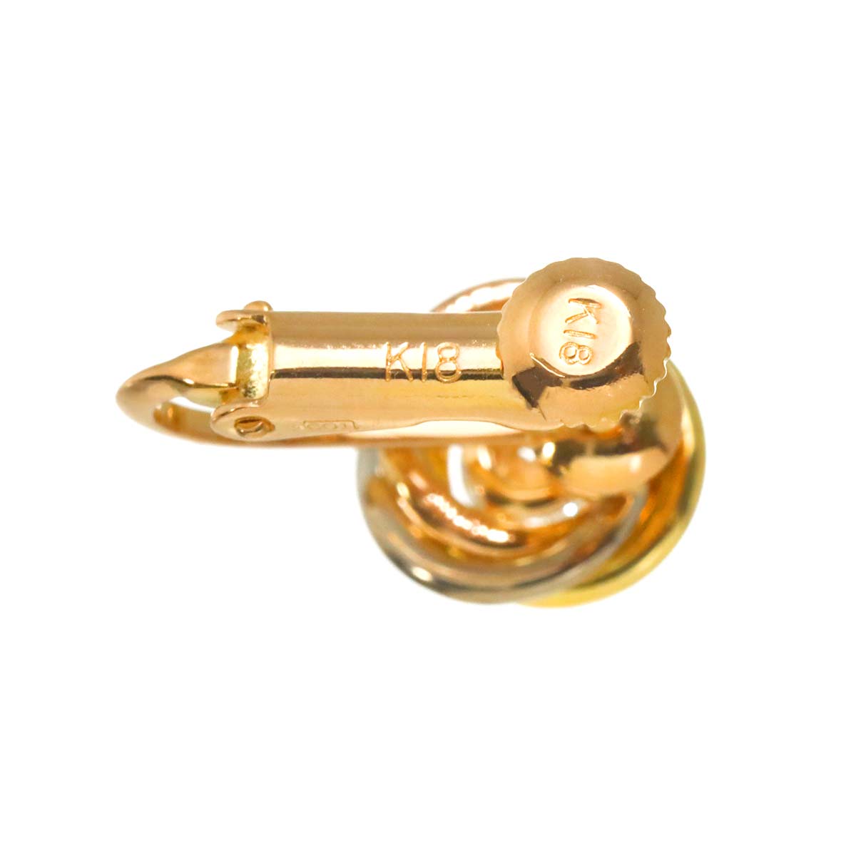 Trinity Diamond Earrings Clip-on 18K YG PG WG 750