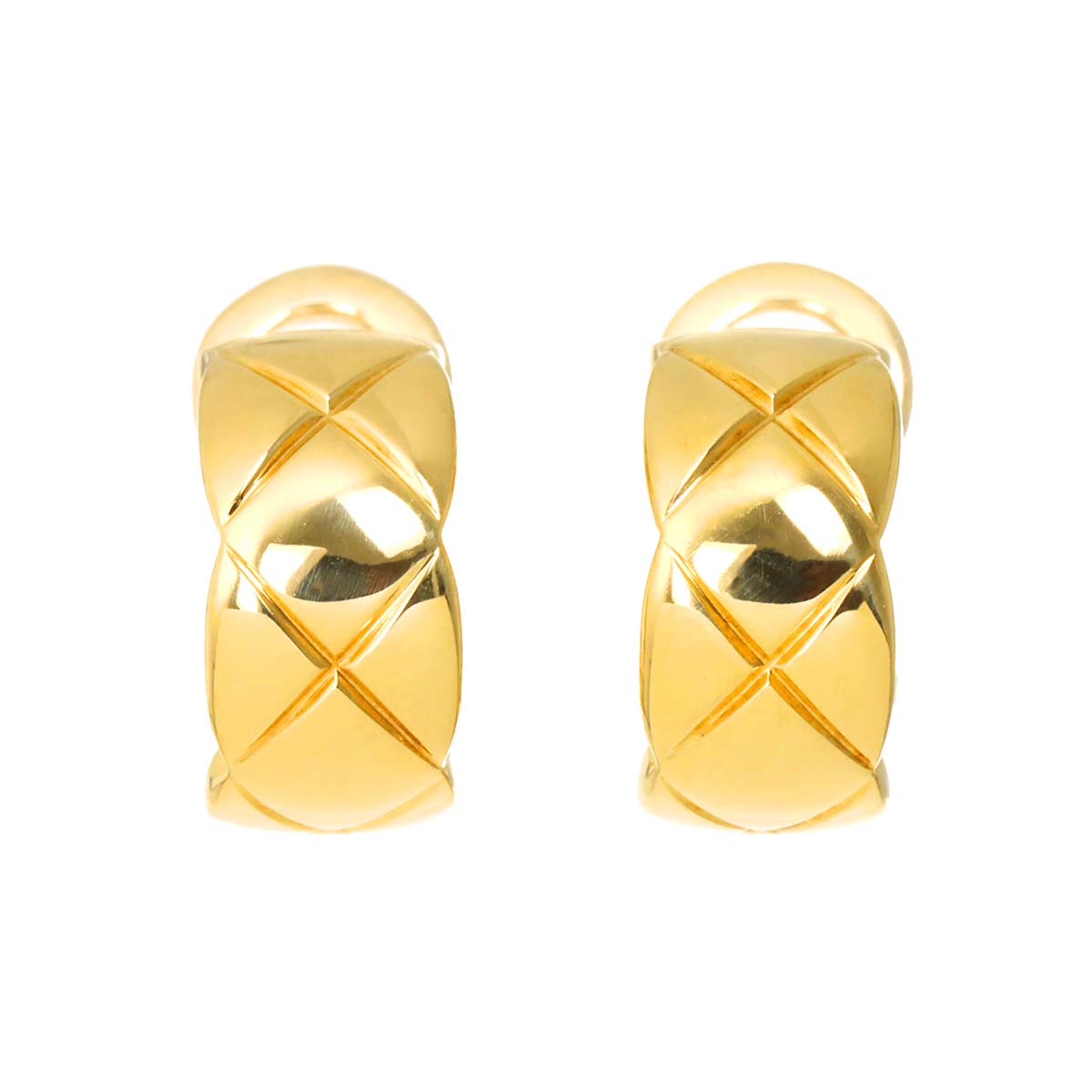 Coco Crush Earrings Clip on 18K YG 750