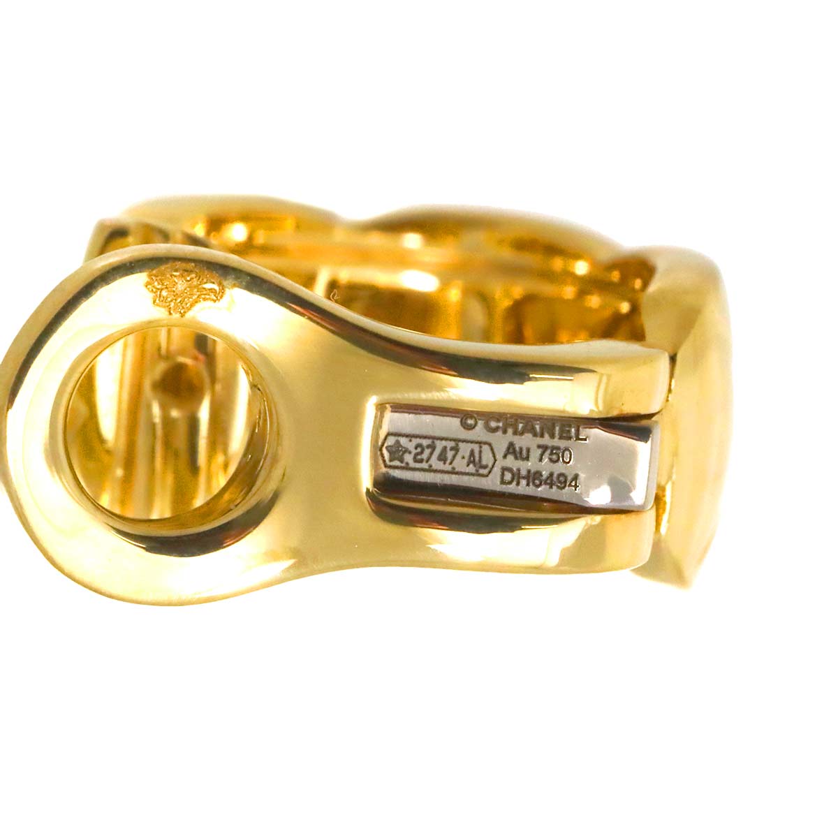 Coco Crush Earrings Clip on 18K YG 750