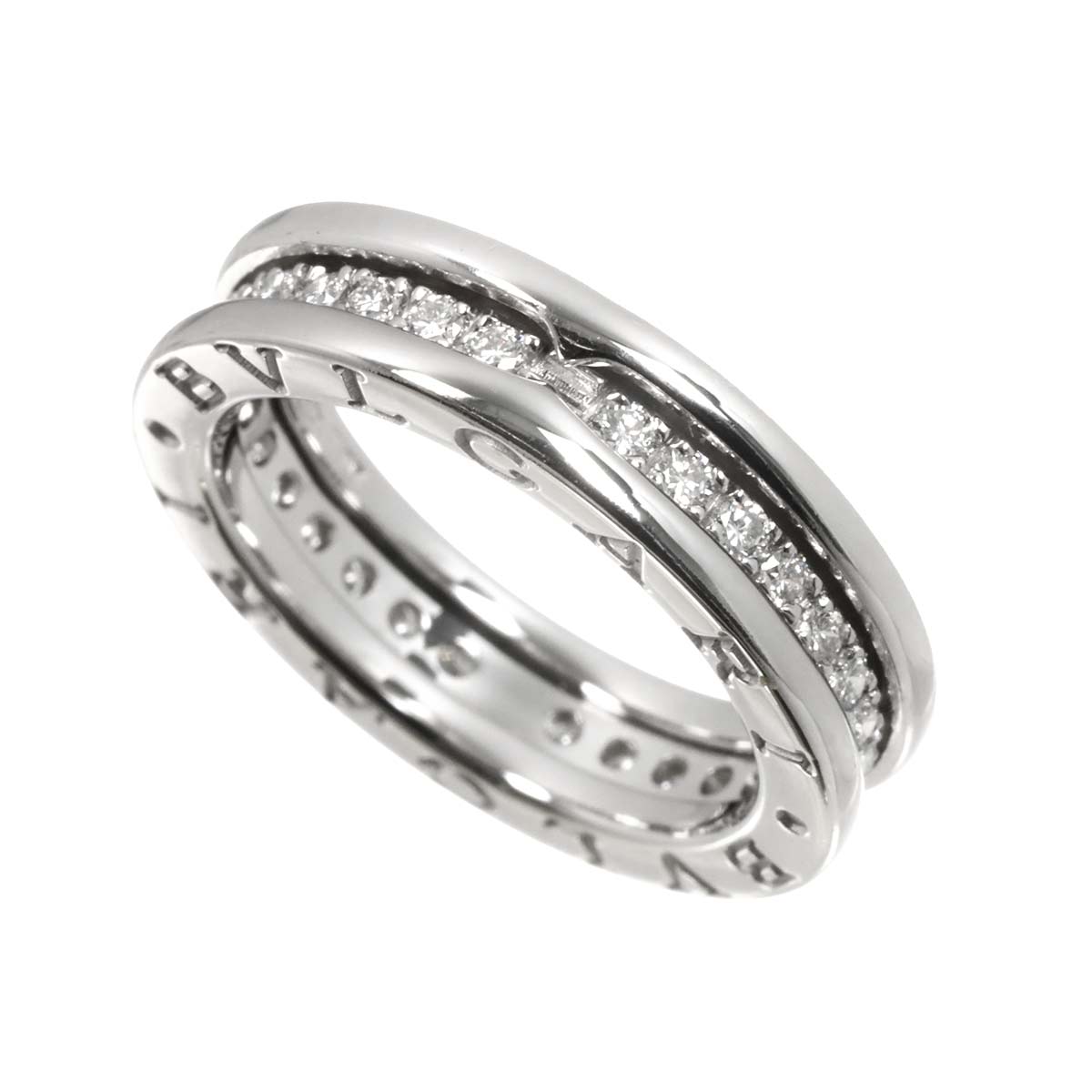 B-zero1 Band Diamond Ring 18K WG 750 size48 4.5(US)