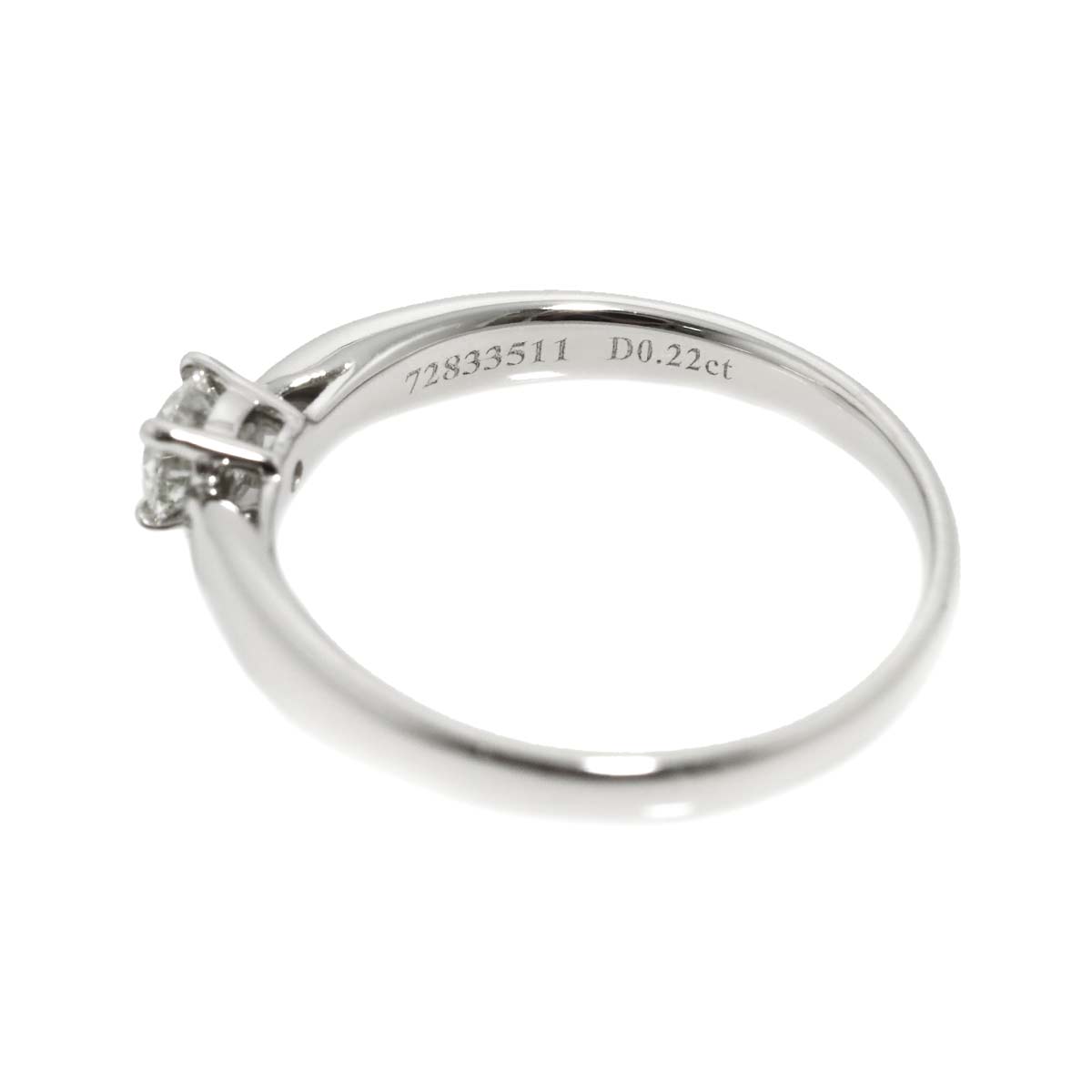 Harmony Diamond 0.22ct I/VS2/3EX Ring Platinum Size4.5(US)