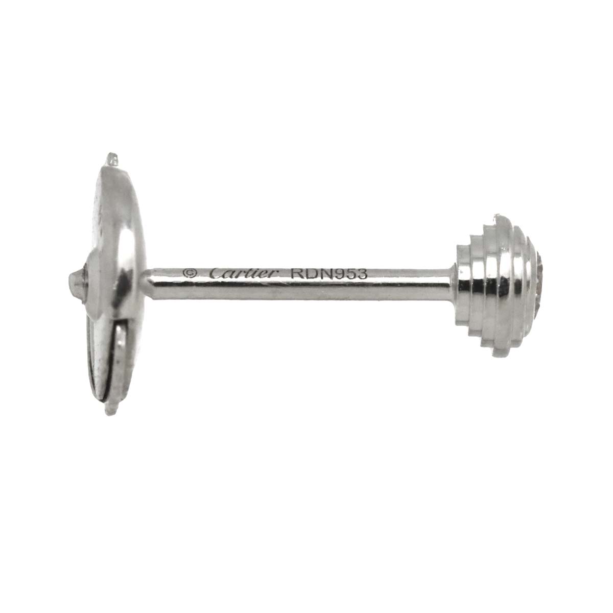 Damour Diamond Earring Pierced XS 18K WG 750 One Piece only