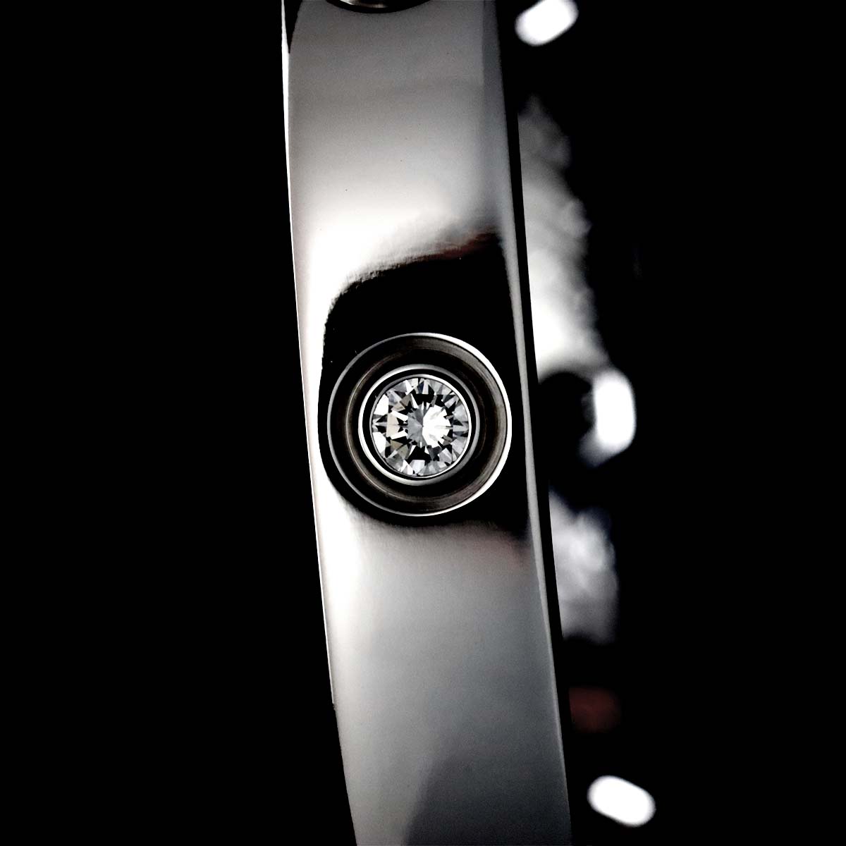 Love Bracelet Diamond 10P Bangle 18K WG 750 Size16