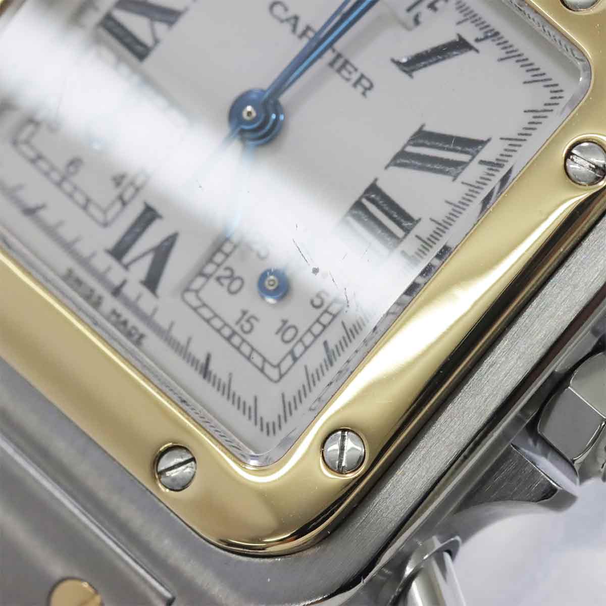 Santos Galbee LM W20042C4 YG Cream Dial Mens Watch