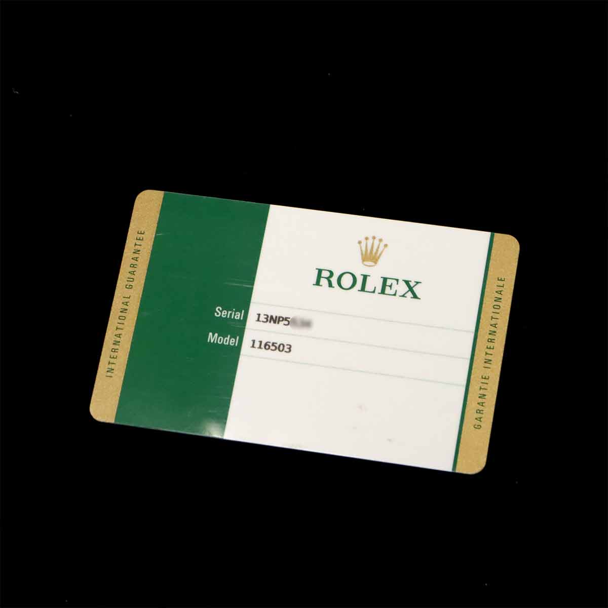 Daytona 116503NG 8P Diamond Serial Random 750 Yellow Gold Mens