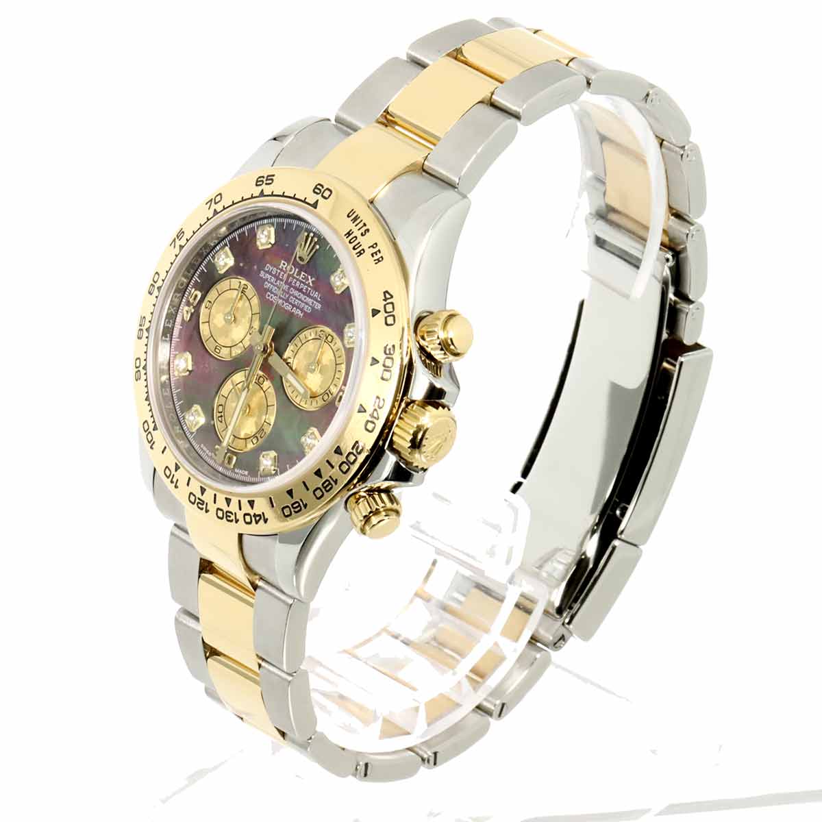 Daytona 116503NG 8P Diamond Serial Random 750 Yellow Gold Mens