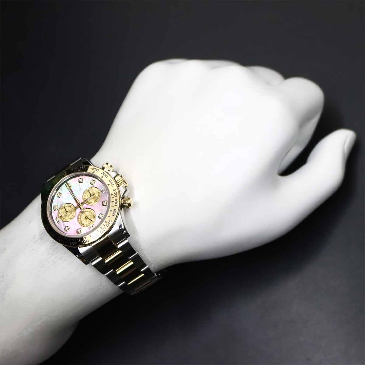 Daytona 116503NG 8P Diamond Serial Random 750 Yellow Gold Mens