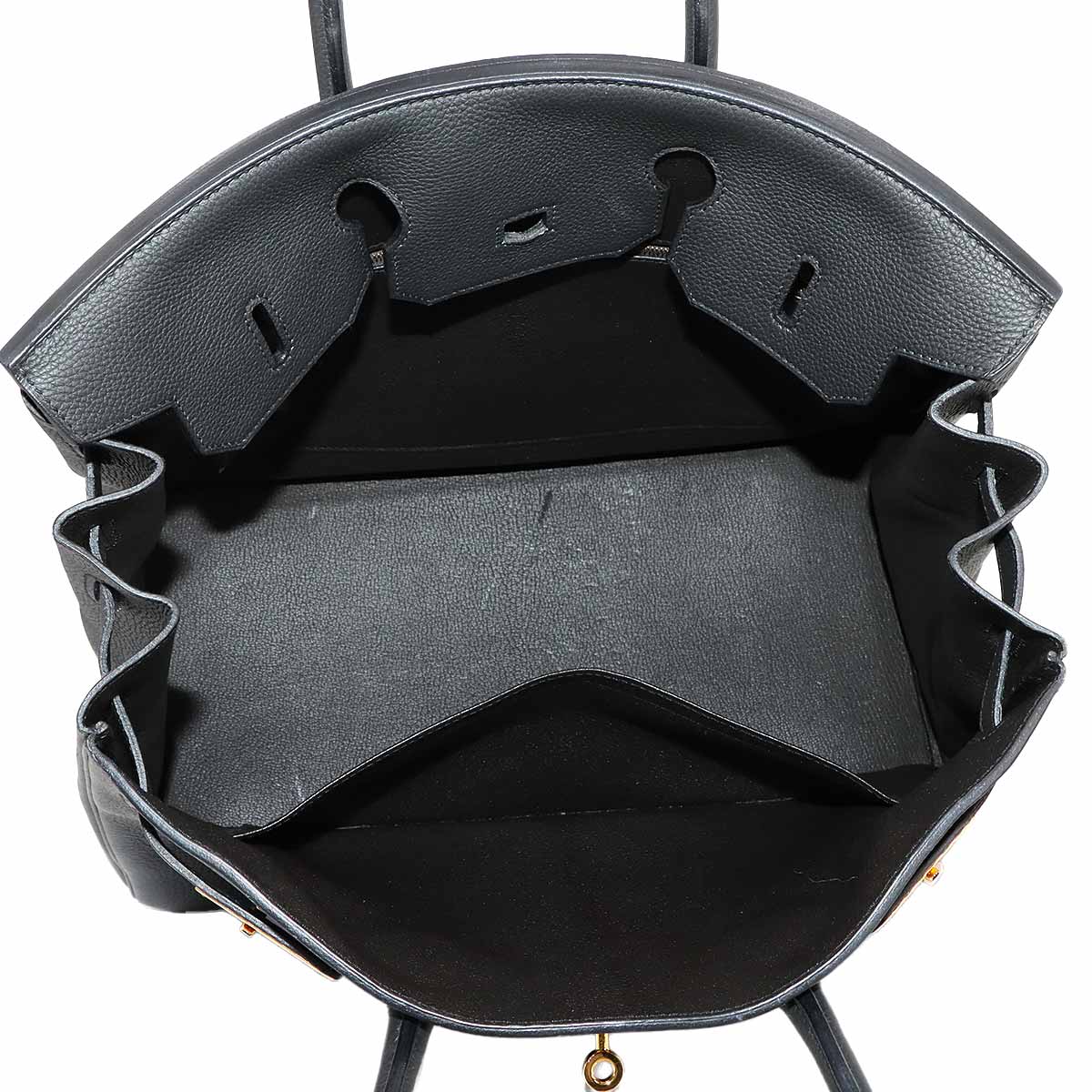 Birkin 35 Hand Bag Togo Leather Plomb Purse