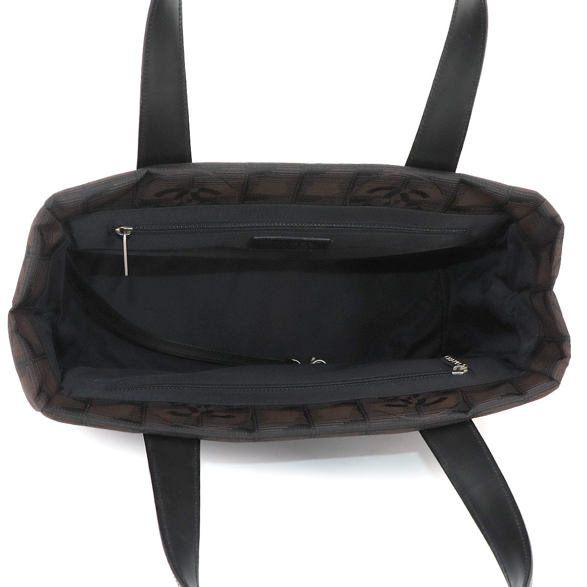 New Travel Line Tote PM Bag Nylon Jacquard Leather Brown A20457