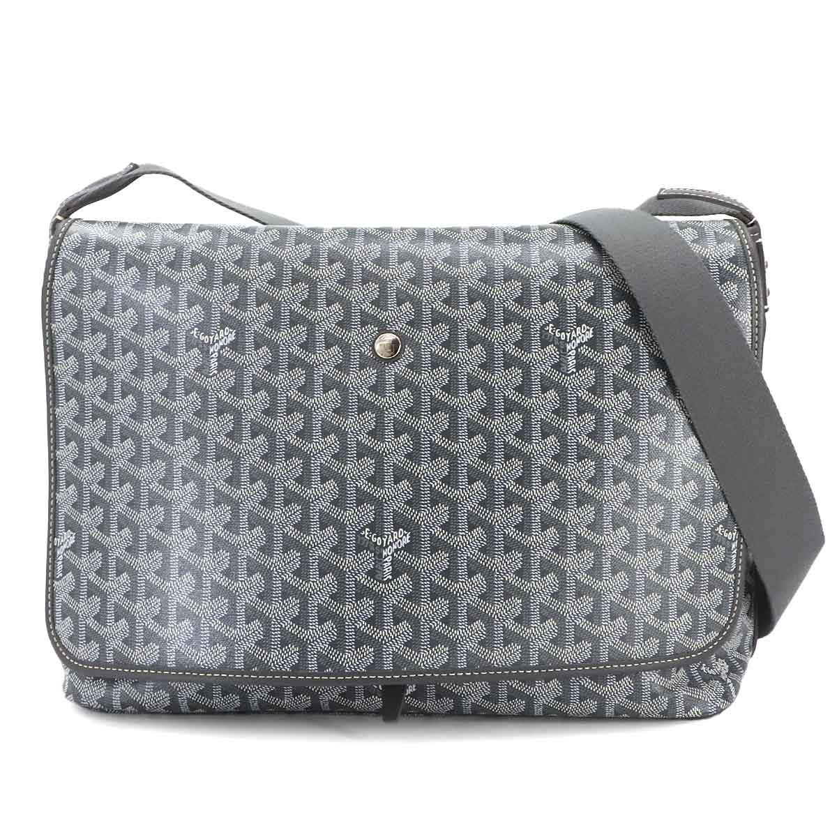 Capetien MM Shoulder Bag PVC Leather Gray Purse