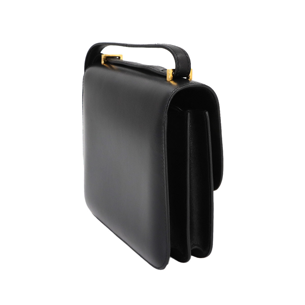 Constance Mini 18 Shoulder Bag Box calf Black Purse