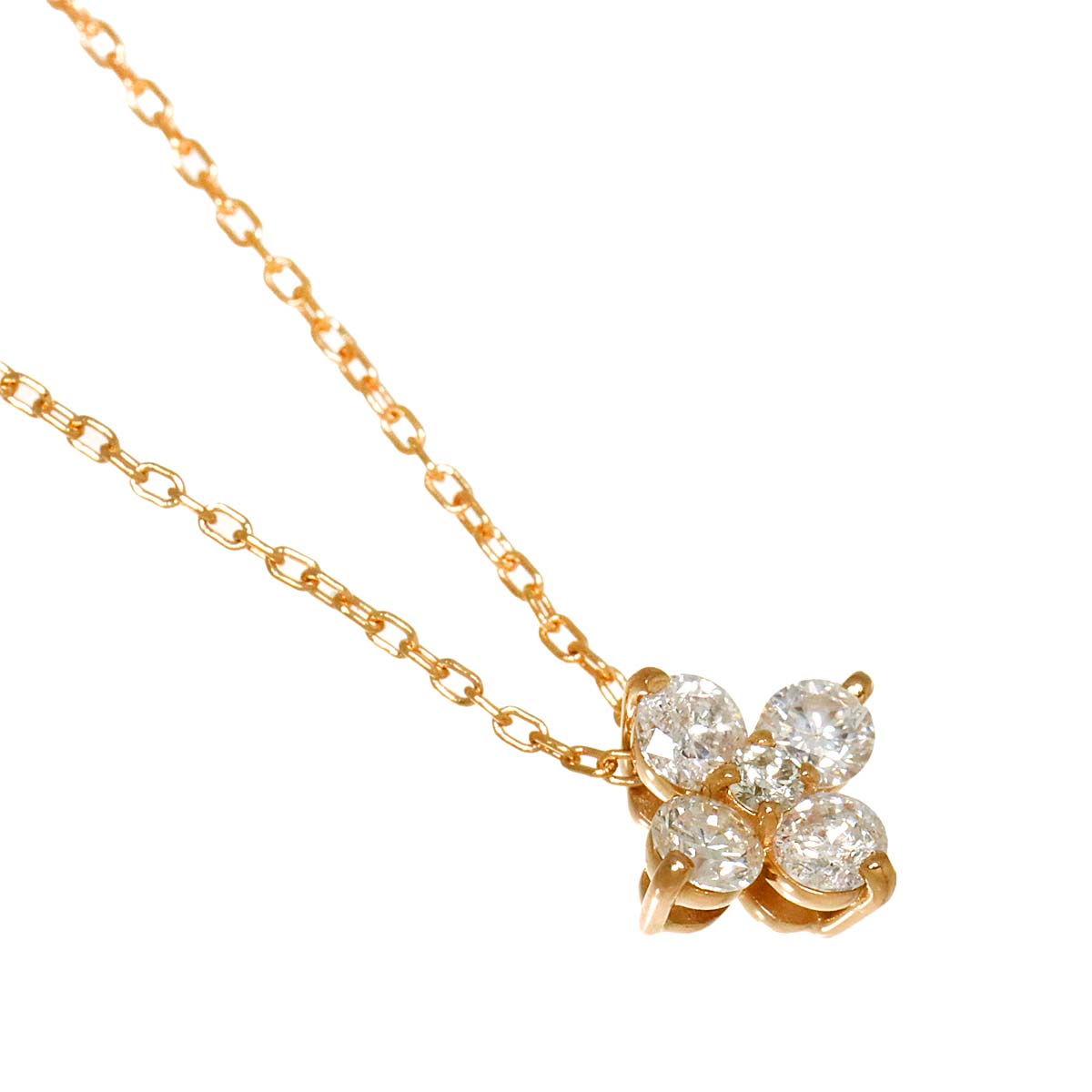 Diamond 0.433ct Necklace 18K Pink Gold 750