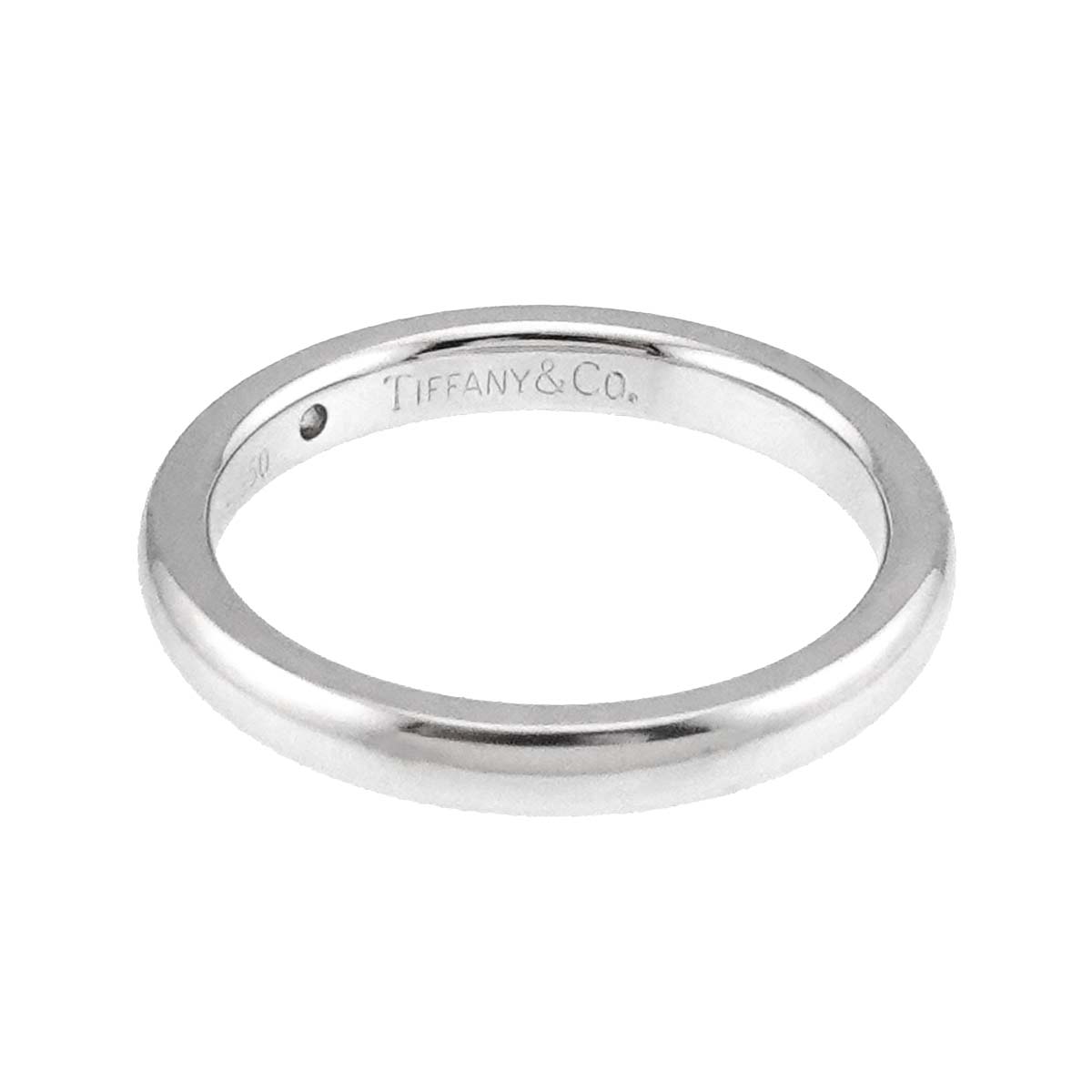 Stacking Band Ring Diamond 1P Platinum Size4.75-5(US)