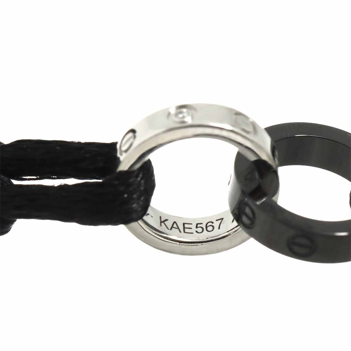 Baby Love Diamond Ceramic Bracelet 18K White Gold 750