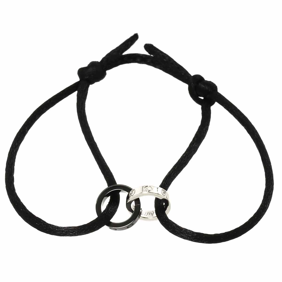 Baby Love Diamond Ceramic Bracelet 18K White Gold 750