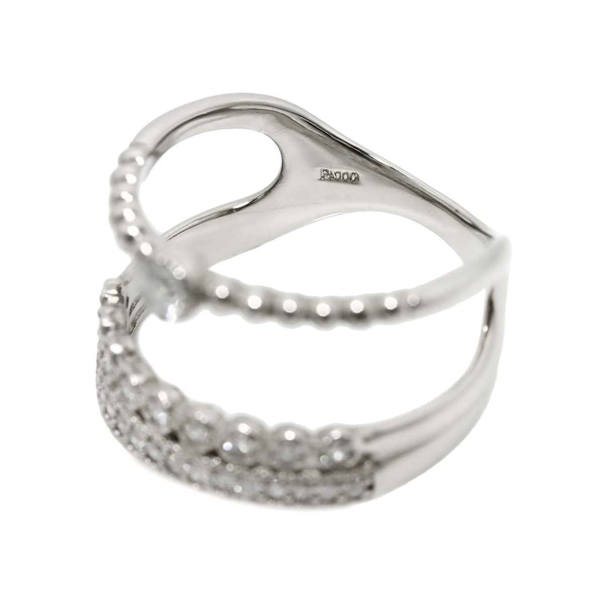 Diamond 0.36ct Ring Pt Platinum size6.5-6.75(US)