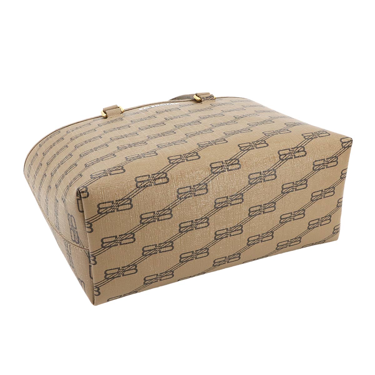 BB Monogram Hand Shoulder Bag PVC Brown Black 702699