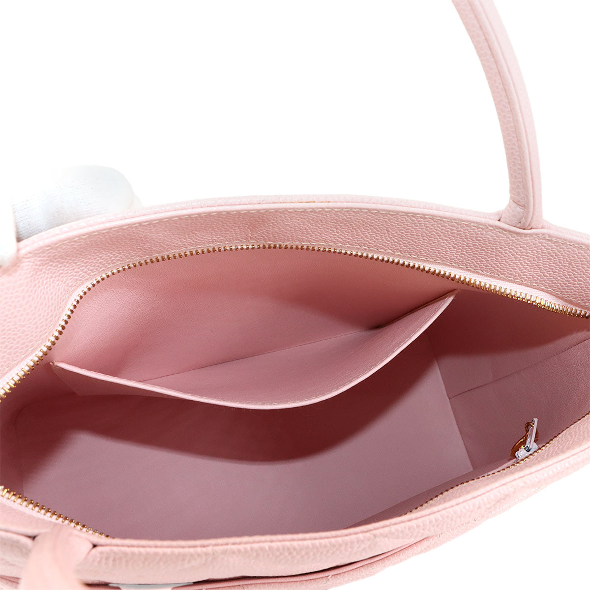 Medallion Tote Bag Leather Light Pink A01804 Coco Logos Purse