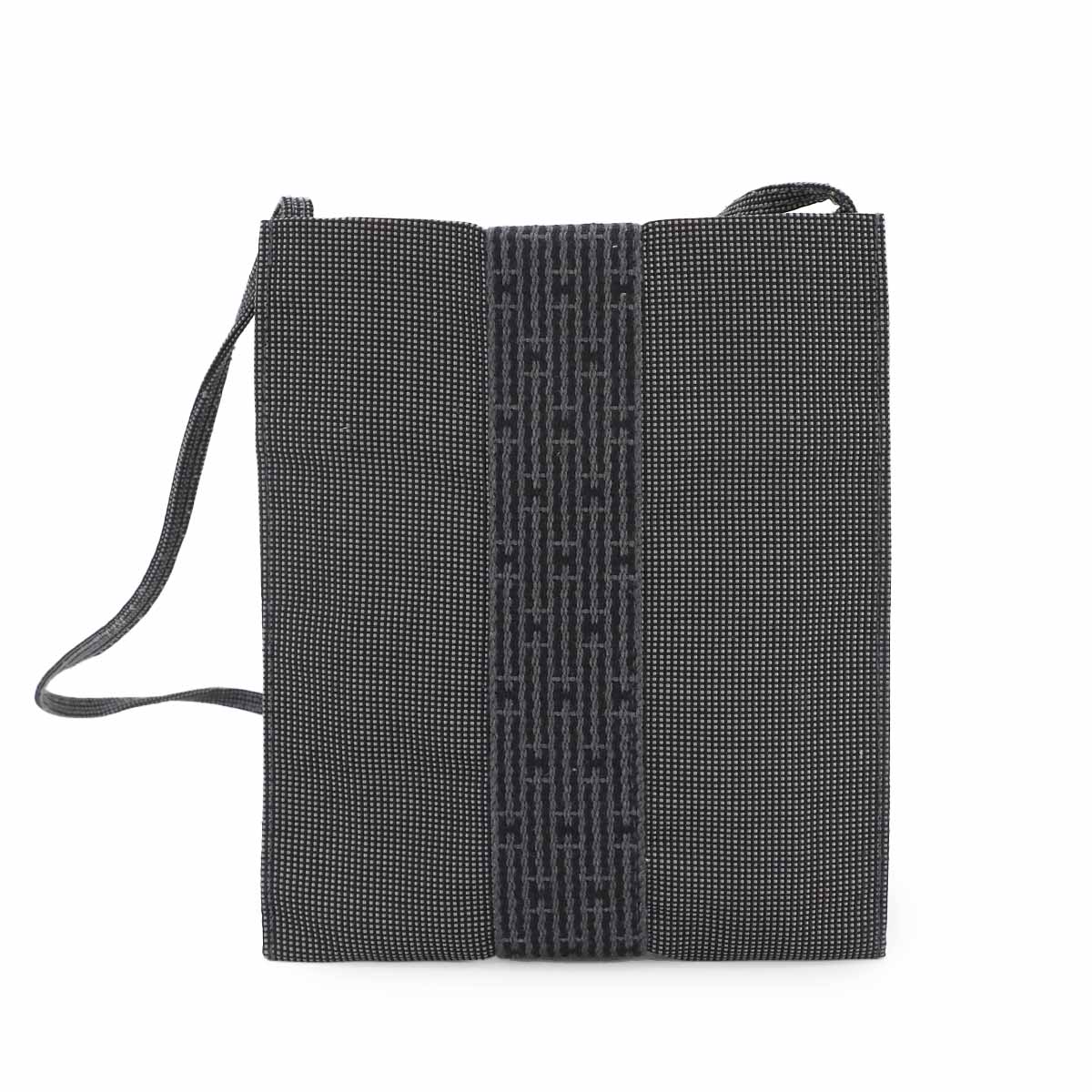 Herline Pochette Shoulder Bag Canvas Gray Purse