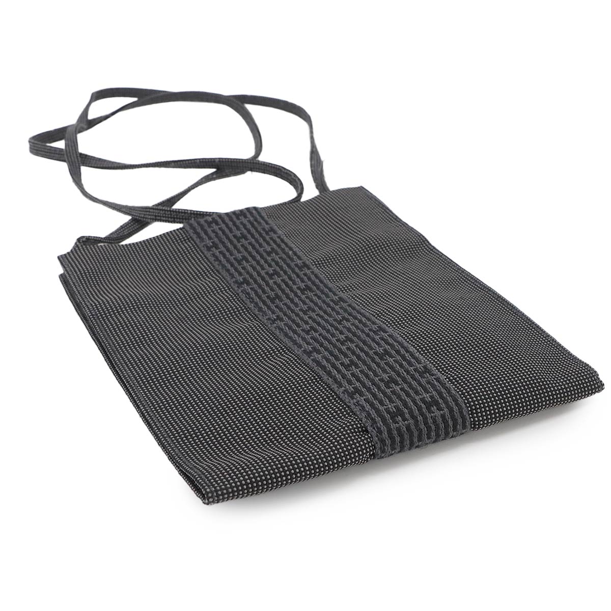 Herline Pochette Shoulder Bag Canvas Gray Purse