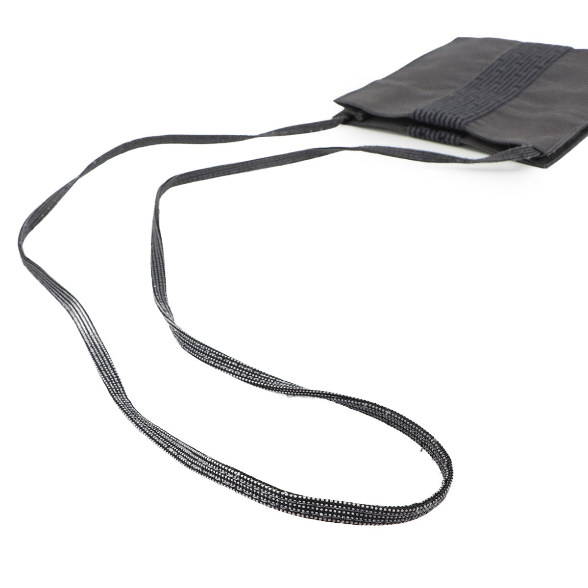 Herline Pochette Shoulder Bag Canvas Gray Purse