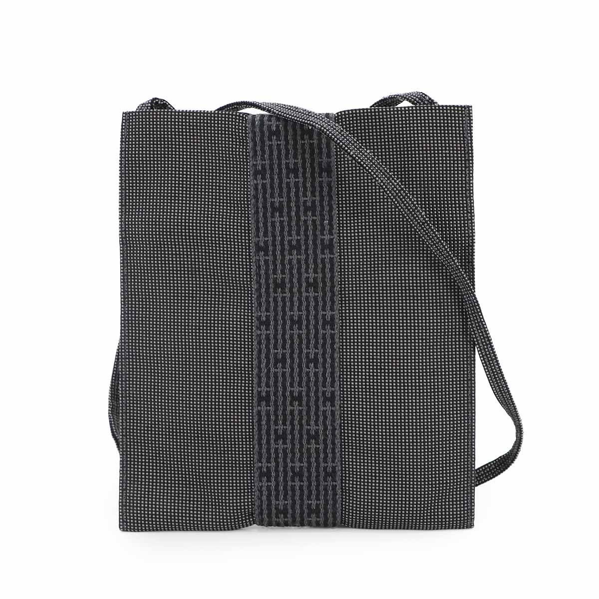 Herline Pochette Shoulder Bag Canvas Gray Purse