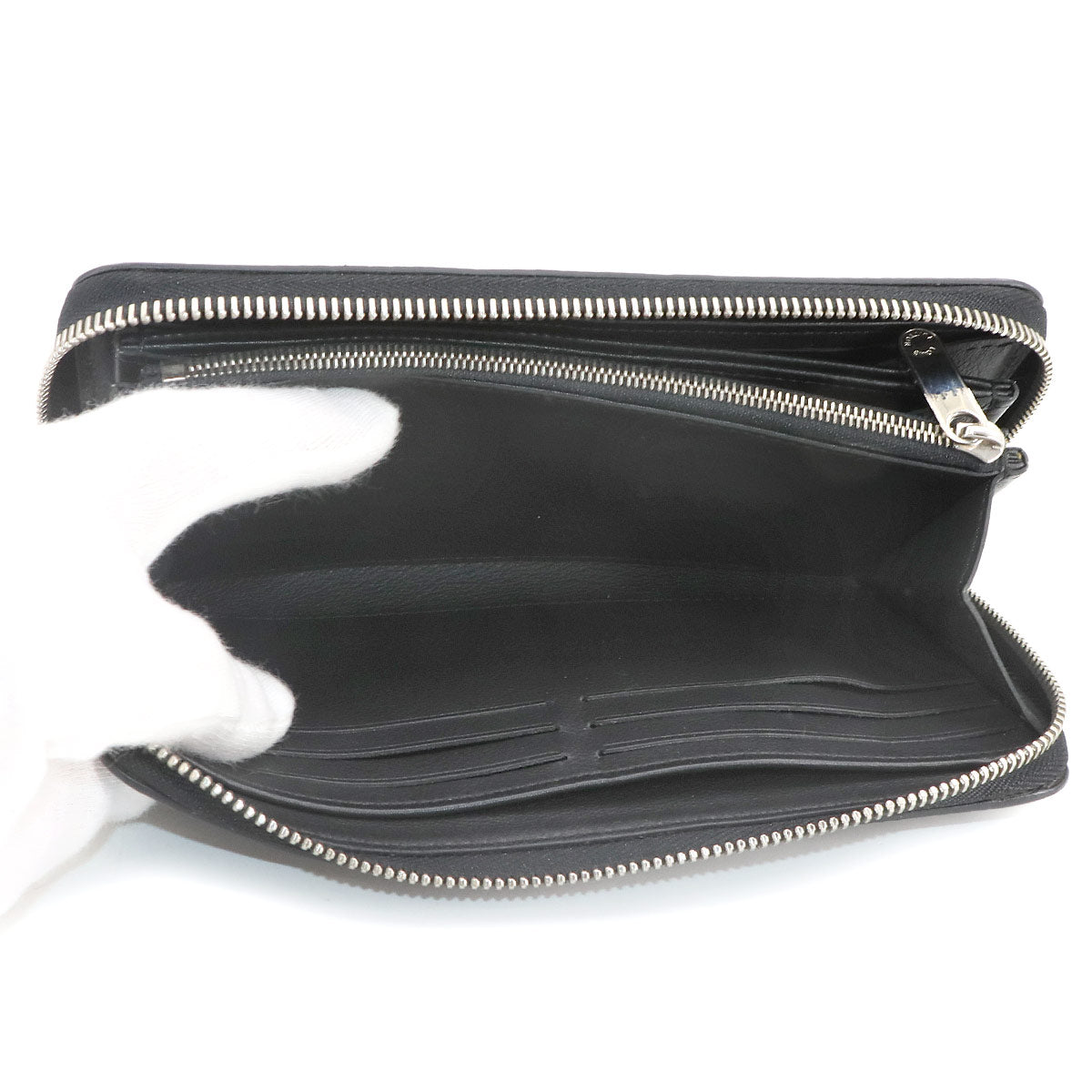 Mahina Zippy Wallet Leather Black M61867 Purse