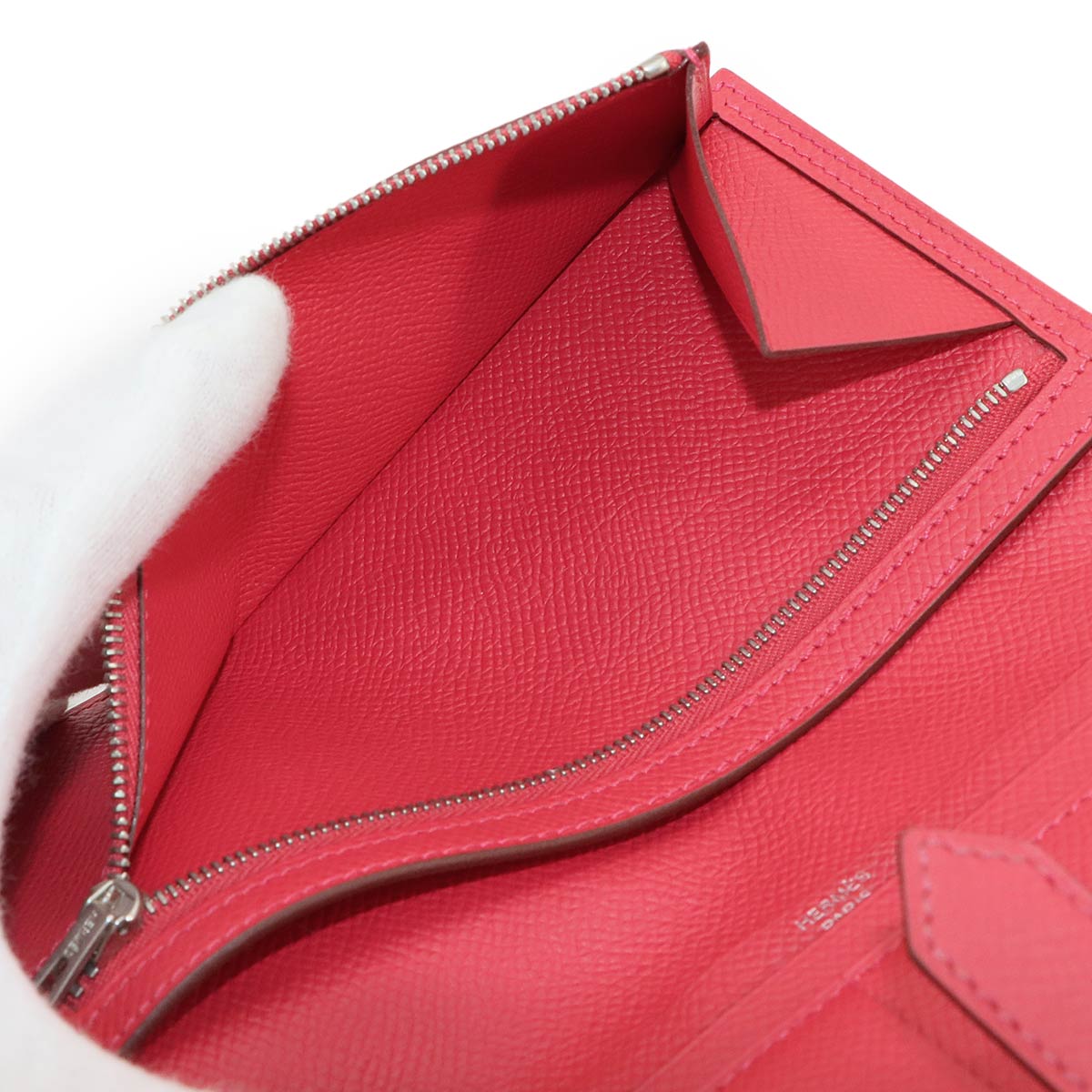 Bearn Soufflet Long Wallet Epsom Bougainvillier