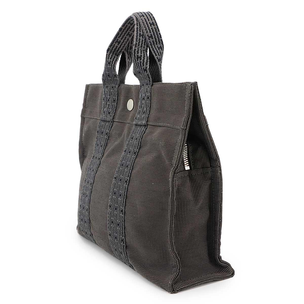 Herline Tote PM Bag Canvas Gray Unisex Purse