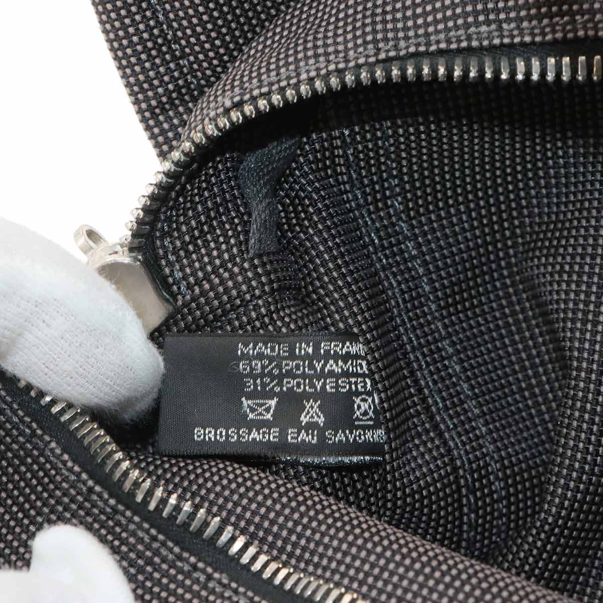 Herline Tote PM Bag Canvas Gray Unisex Purse