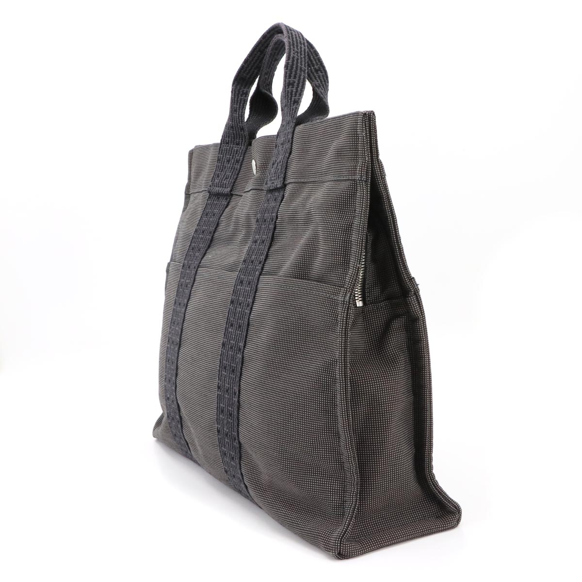 Herline Tote MM Bag Canvas Gray Unisex Purse