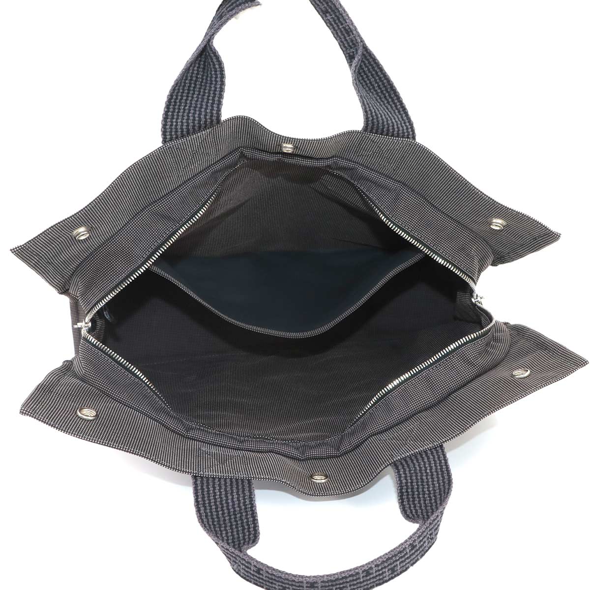 Herline Tote MM Bag Canvas Gray Unisex Purse