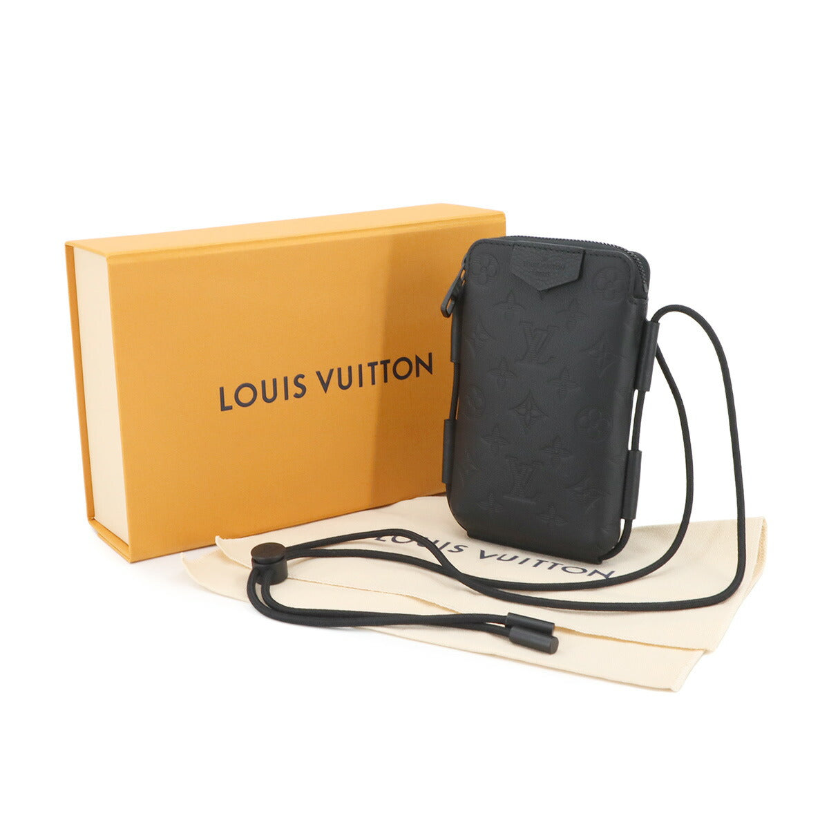 Monogram Shadow Lace Up Pouch Shoulder Bag M12601 Purse