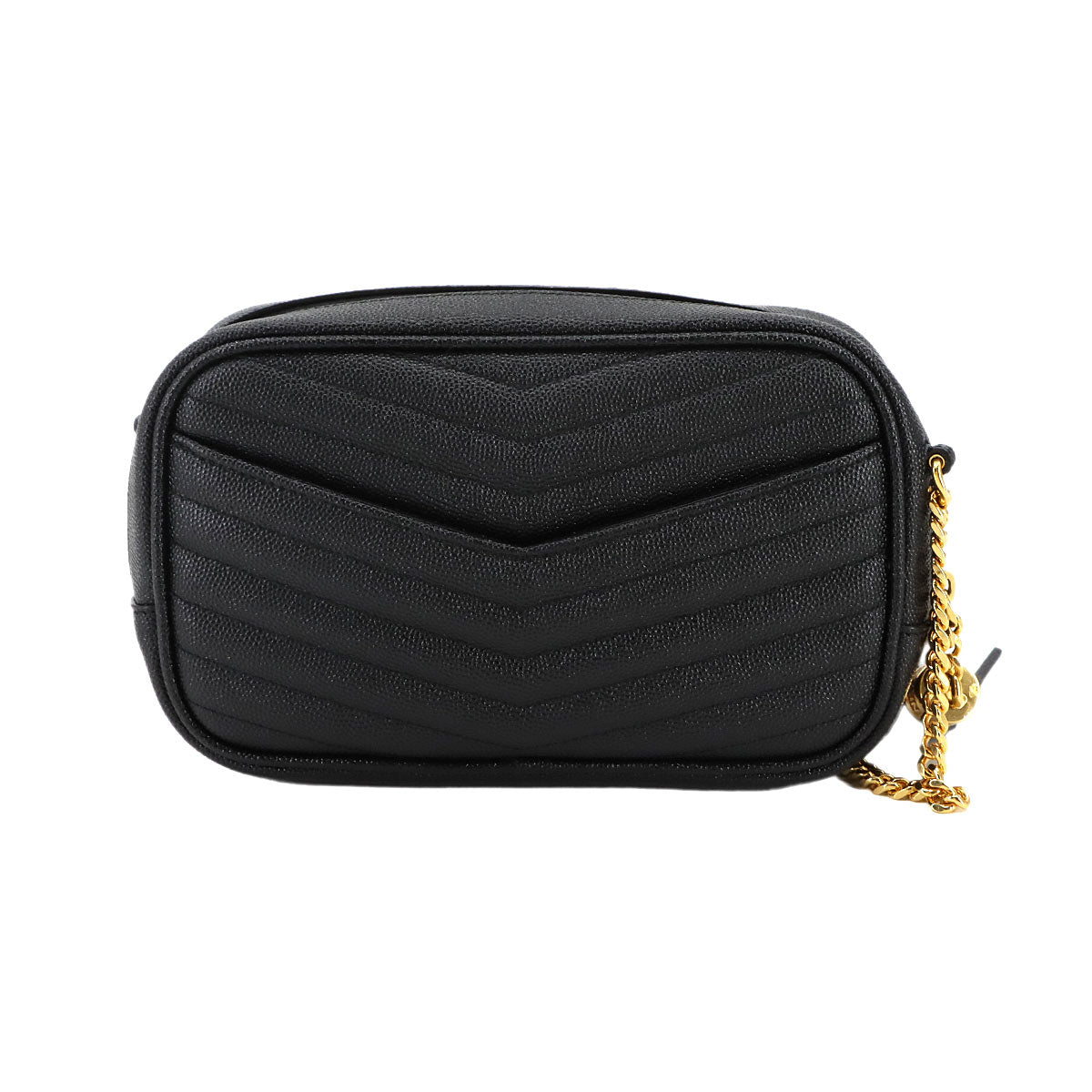 Lou Mini Chain Shoulder Bag Leather Black 618057 Purse